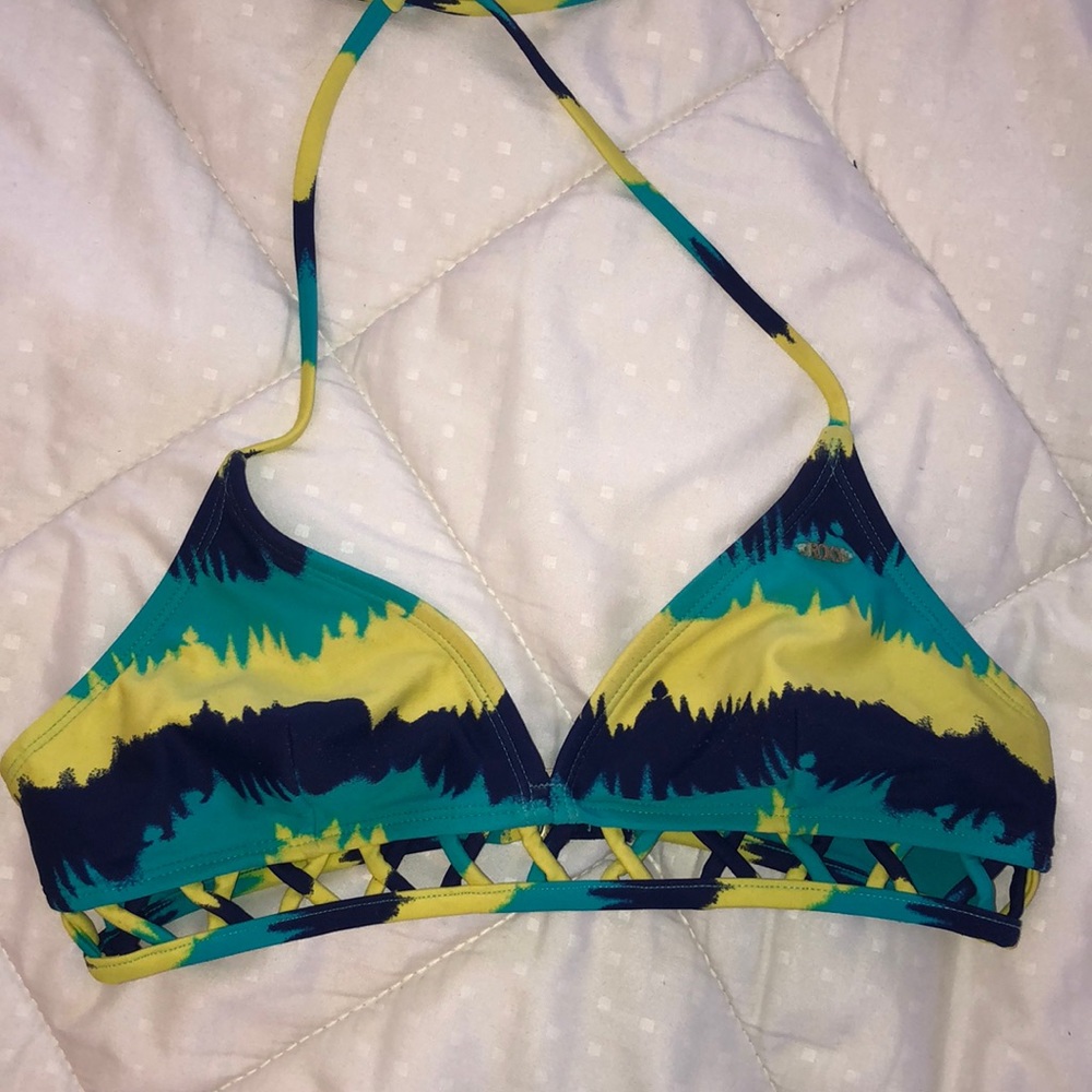 Roxy tie dye bikini top